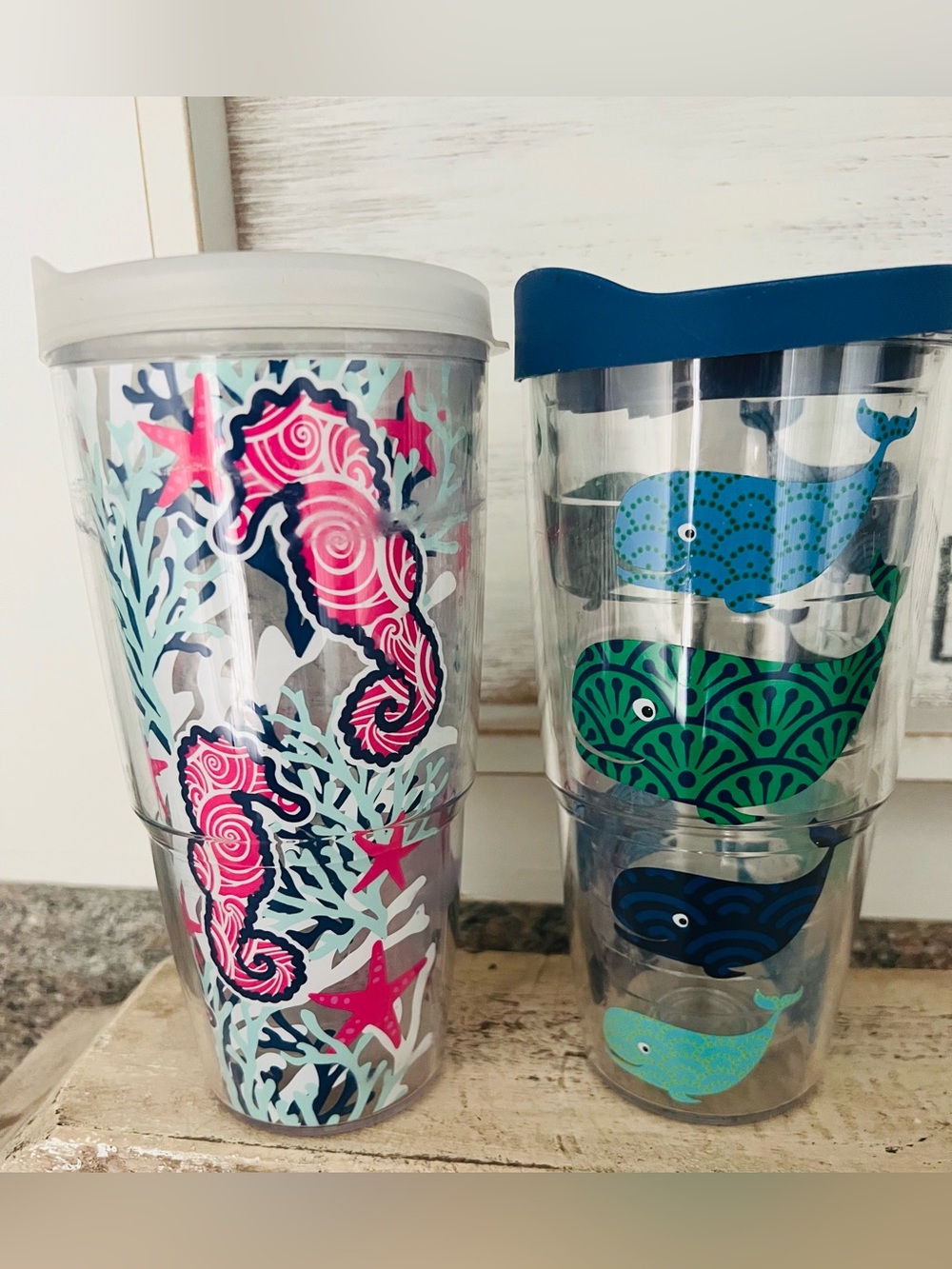 2-24oz TERVIS Tumblers with Lids